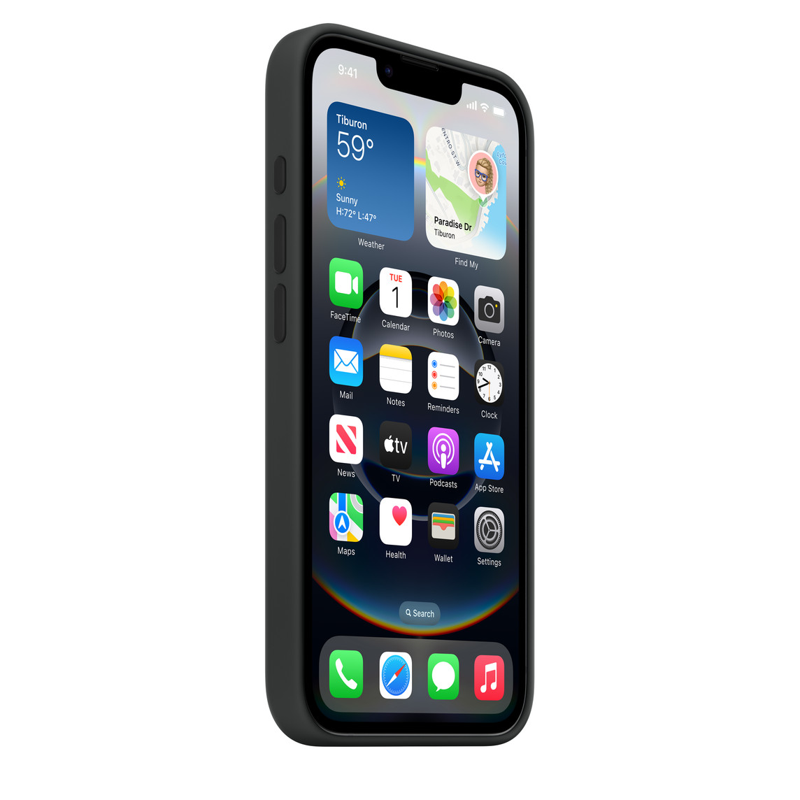 iPhone 16e Silicone Case – Black - Image 3